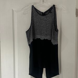 BCBGMaxAzria Monochrome Patterned Tank Top